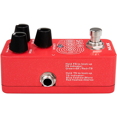 NUX NCH-3 Voodoo Vibe Mini Uni-Vibe Effects Pedal Red