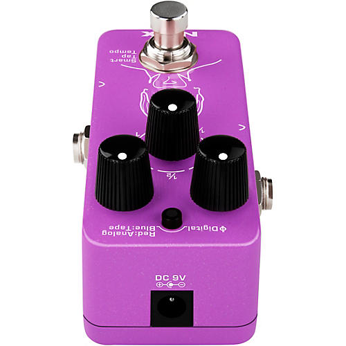 NUX NDD-3 Edge Mini Pedal with Three Delay Types and Smart Tap Temp Effects Pedal Purple