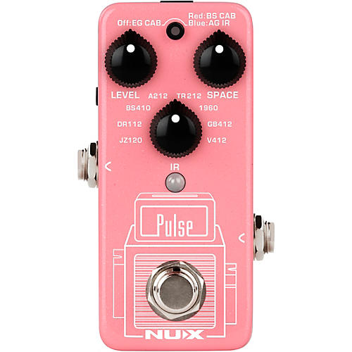 NUX NSS-4 Pulse Mini IR Loader Pedal for Guitar and Bass Effects Pedal Pink