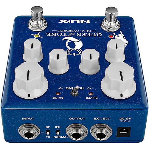 NUX NDO-6 Queen of Tone Dual Overdrive Effects Pedal Blue