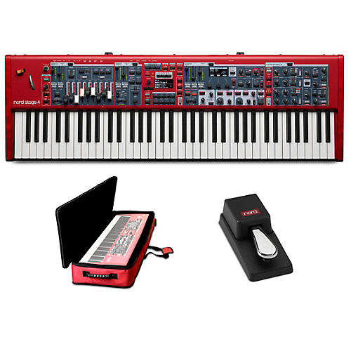 Nord Stage 4 73-Key Keyboard With Nord Soft Case and Single Pedal