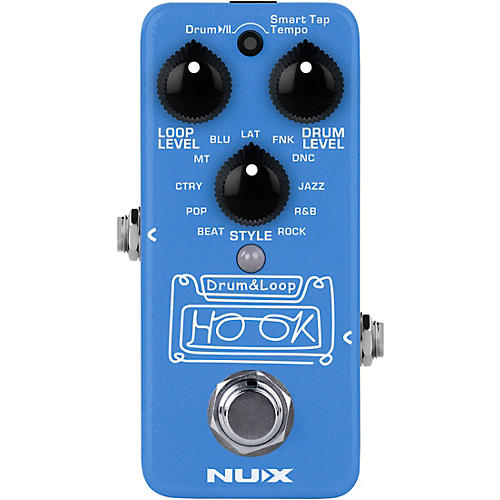 NUX HOOK Drum and Loop Mini Effects Pedal Blue