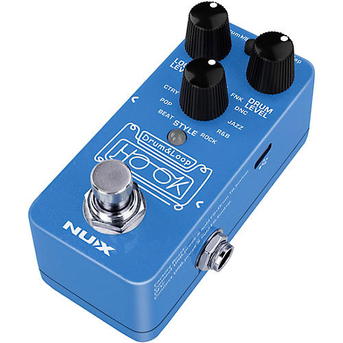 NUX HOOK Drum and Loop Mini Effects Pedal Blue