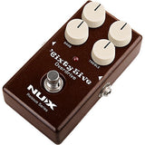 NUX '6ixty5ive Overdrive Effects Pedal With True Bypass and Gain Trim Brown