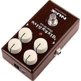 NUX '6ixty5ive Overdrive Effects Pedal With True Bypass and Gain Trim Brown