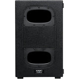 QSC Two LA112 Pole Mounted Active Line Array Speakers Package With Two KS212C Subwoofers