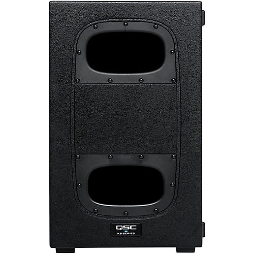 QSC Three LA108 Pole-Mounted Active Line Array Speakers Package With Two KS212C Subwoofers