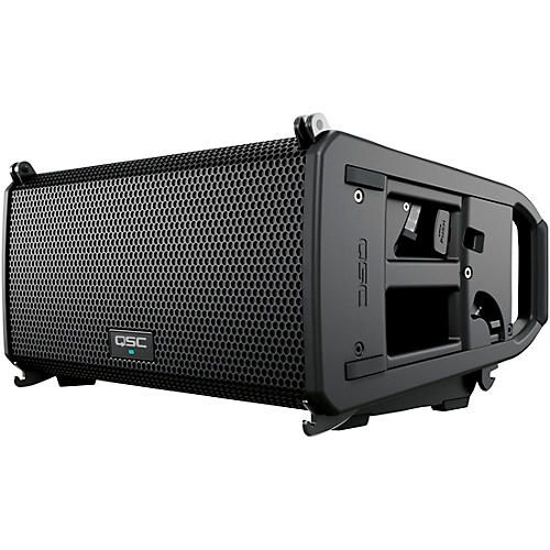 QSC Two LA108 Pole-Mounted Active Line Array Speakers Package With Two KS212C Subwoofers