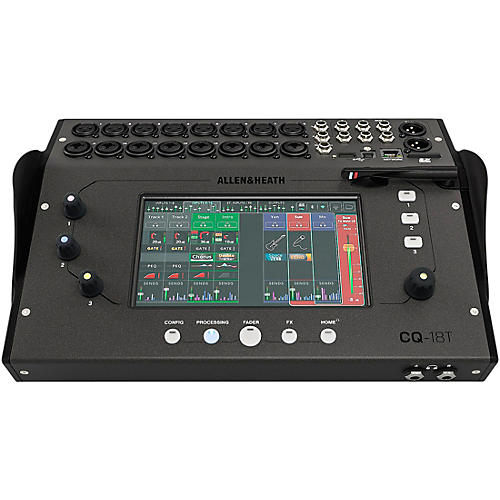 Allen & Heath CQ-18T Digital Mixer With 7" Touchscreen, Wi-Fi and Bluetooth Connectivity