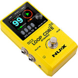 NUX Loop Core Stereo Looper with MIDI and Drum Patterns Effects Pedal Yellow