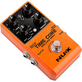 NUX Time Core Deluxe MKII with 7 Different Delays, Phrase Looper and Tap Tempo Effects Pedal Orange