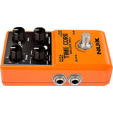 NUX Time Core Deluxe MKII with 7 Different Delays, Phrase Looper and Tap Tempo Effects Pedal Orange