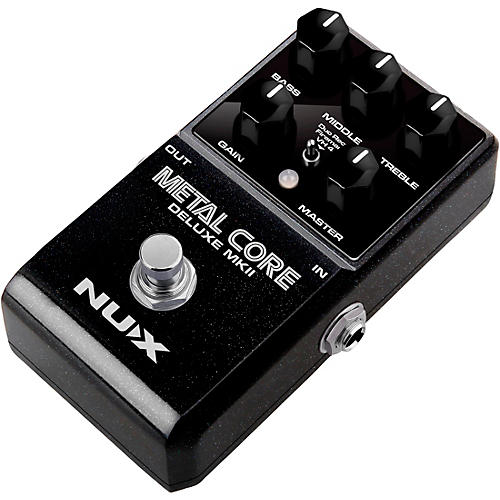 NUX Metal Core Deluxe MKII Hi Gain Distortion with 3 Amps/IR's True Bypass Effects Pedal Black