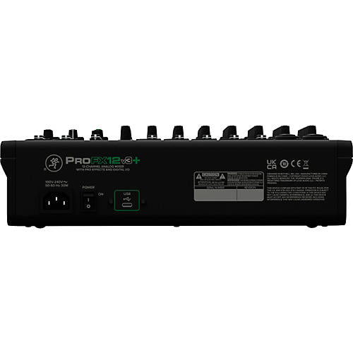 Mackie ProFX12v3 12-Channel Professional Effects Mixer With USB