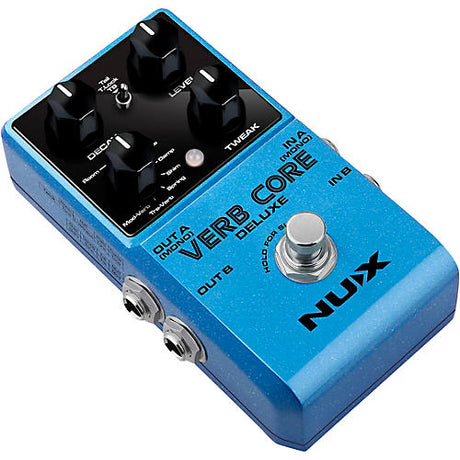 NUX Verb Core Deluxe with 8 Different Reverbs and Freeze Effects Pedal Blue