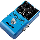 NUX Verb Core Deluxe with 8 Different Reverbs and Freeze Effects Pedal Blue