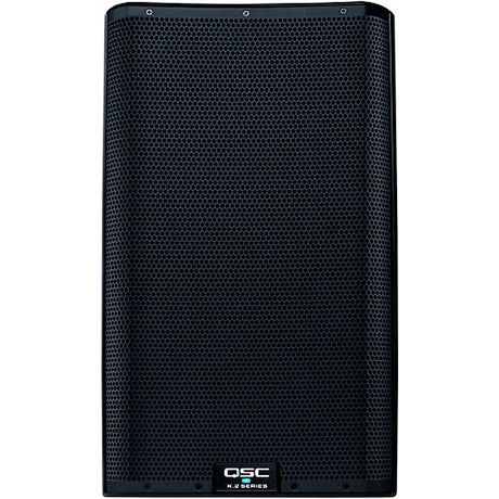 QSC K12.2 Powered Speaker Pair With KS118 Subwoofer, Stands, Covers, and Cables