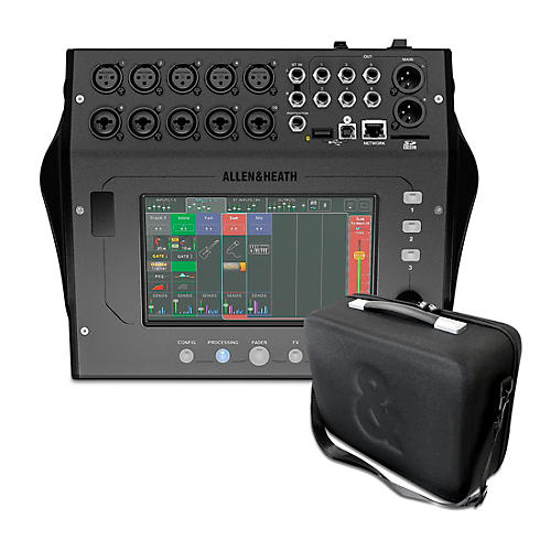 Allen & Heath CQ-12T Digital Mixer Bundle With Padded Soft Case