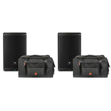 JBL EON715 Powered Speaker Pair With Road Runner Bags