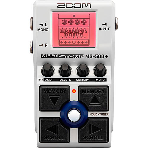 Zoom MS-50G+ Multistomp Guitar Effects Pedal White