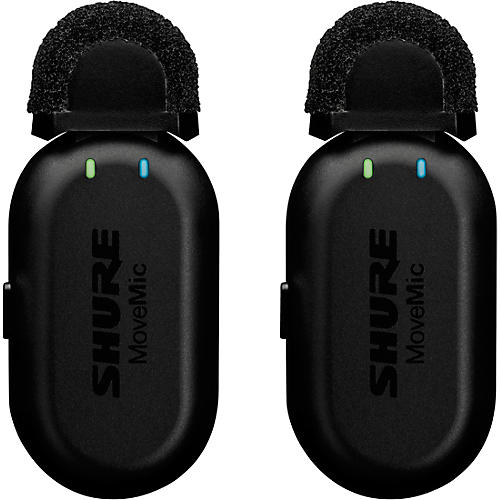 Shure Shure MoveMic Kit Two-Channel Wireless Lavalier Microphone System With MoveMic Receiver