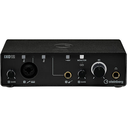 Steinberg IXO12 Audio Interface with One Mic Preamp Black