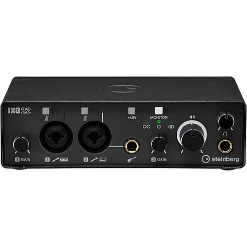 Steinberg IXO22 Audio Interface with Two Mic Preamps Black