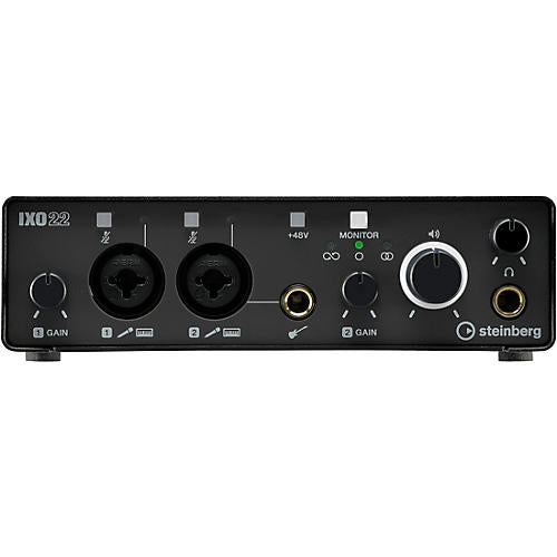 Steinberg IXO22 Audio Interface with Two Mic Preamps Black