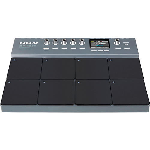 NUX DP-2000 Digital Percussion Pad with 8 Velocity Sensitive Pads, FX, and Bluetooth Black