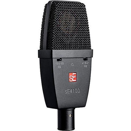 sE Electronics sE 4100 Large Diaphragm Cardioid Condenser Microphone w/Mount and Case Black