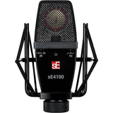 sE Electronics sE 4100 Large Diaphragm Cardioid Condenser Microphone w/Mount and Case Black