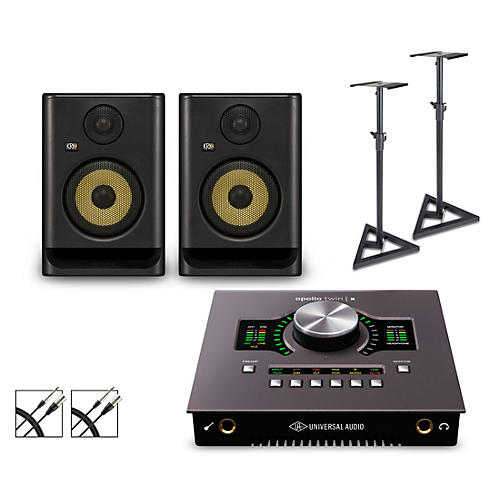 Universal Audio Apollo Twin X Duo with KRK ROKIT G5 Studio Monitor