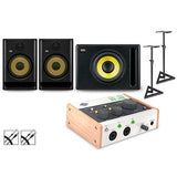 Universal Audio Volt 2 with KRK ROKIT G5 Studio Monitor Pair & S10 Subwoofer (Stands & Cables Included) ROKIT 5