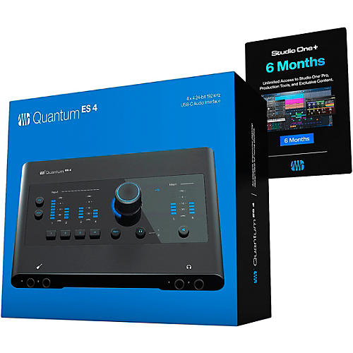 PreSonus Quantum ES 4 USB-C 4 x 4 Audio Interface With 6-Month Studio One+ Membership Included