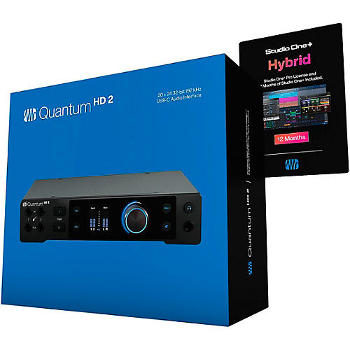 PreSonus Quantum HD 2 USB-C 20 x 24 Audio Interface With Studio One Pro & 12-Month Studio One+ Hybrid Membership Included