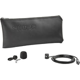 Shure WL185MB/S-LM3 Cardioid Condenser Lavalier w/ LEMO Termination Black