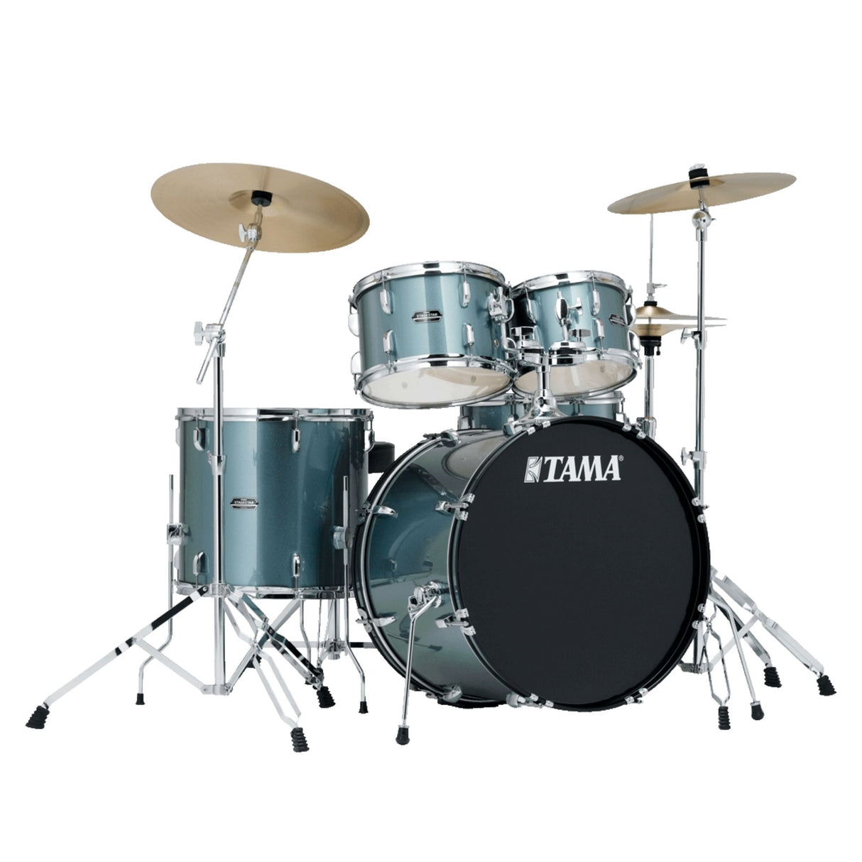 Tama Rhythm Mate 5-Pcs Acoustic Drum Kit RM52KH5 - Hairline Blue