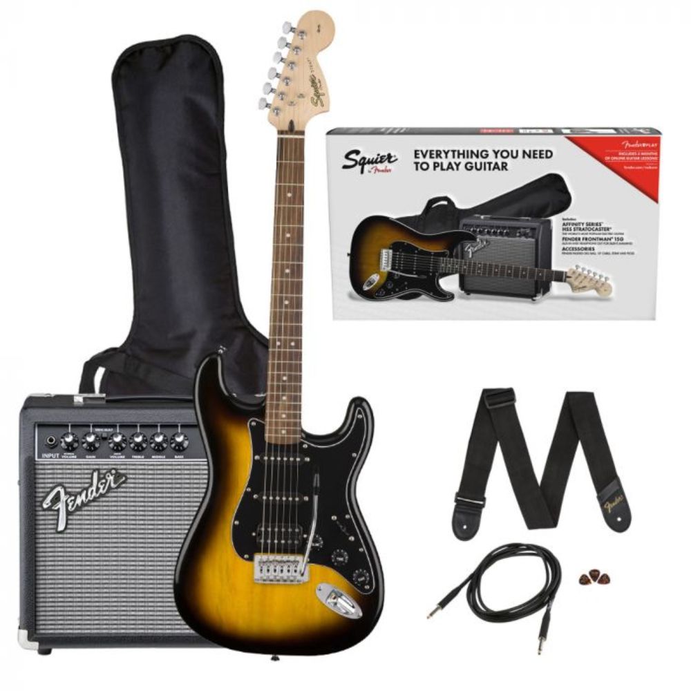 FENDER AFFINITY SERIES STRATOCASTER HSS ELECTRIC GUITAR PACK WITH 15G AMPLIFIER