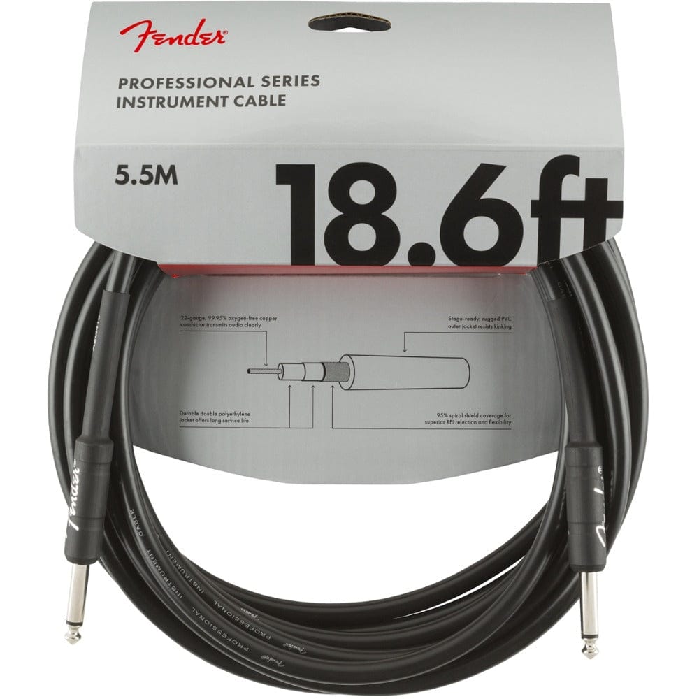 FENDER PROFESSIONAL INSTRUMENT CABLE 18.6FT