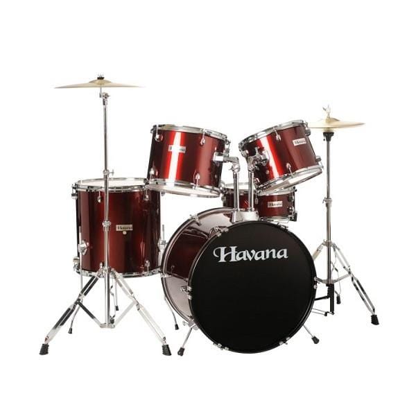 Havana HV-522 WR 5Pcs Acoustic Drum Kit - Wine Red