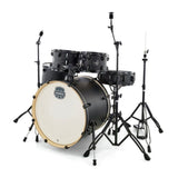 MAPEX STORM SERIES ST5295F ROCK 5-PIECE ACOUSTIC DRUM SET WITH HARDWARE - DEEP BLACK