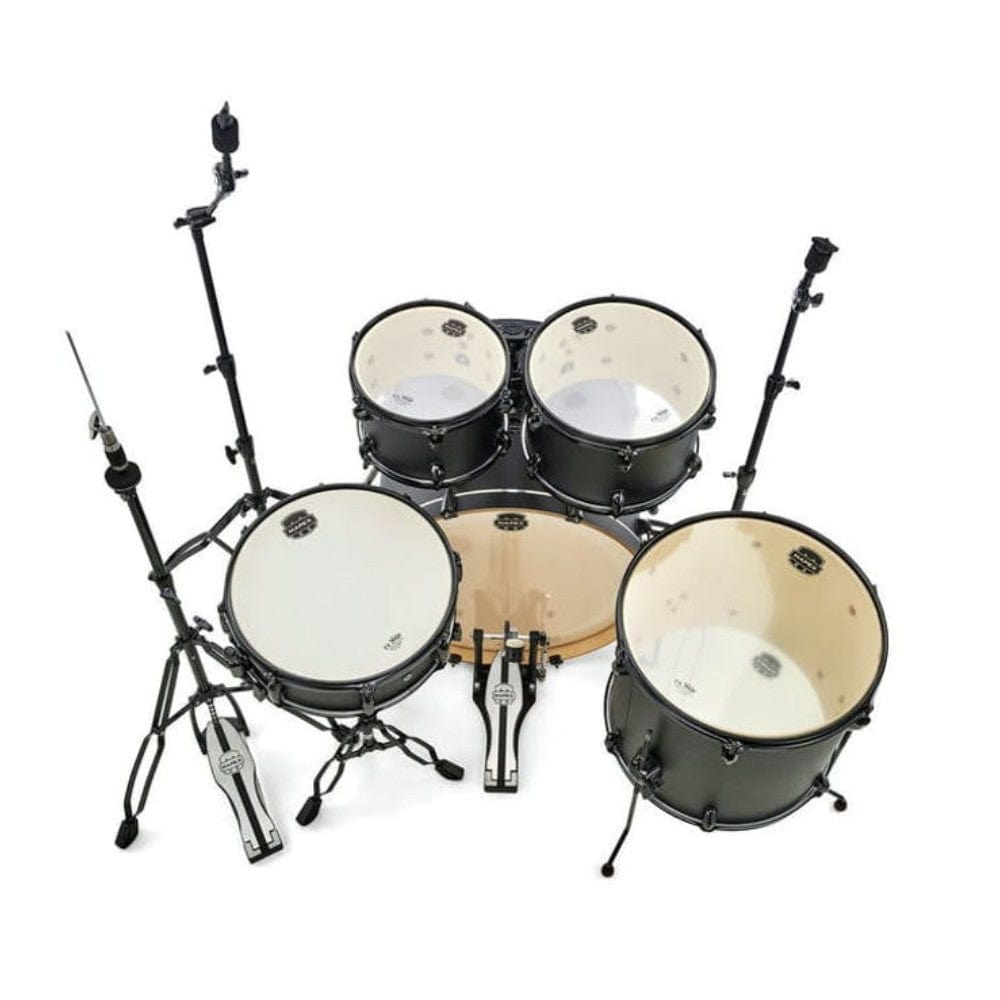 MAPEX STORM SERIES ST5295F ROCK 5-PIECE ACOUSTIC DRUM SET WITH HARDWARE - DEEP BLACK