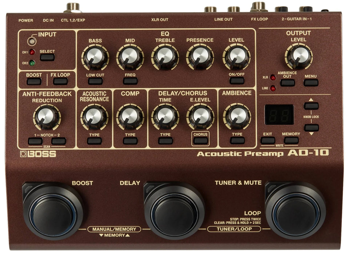 BOSS AD-10 ACOUSTIC PREAMP