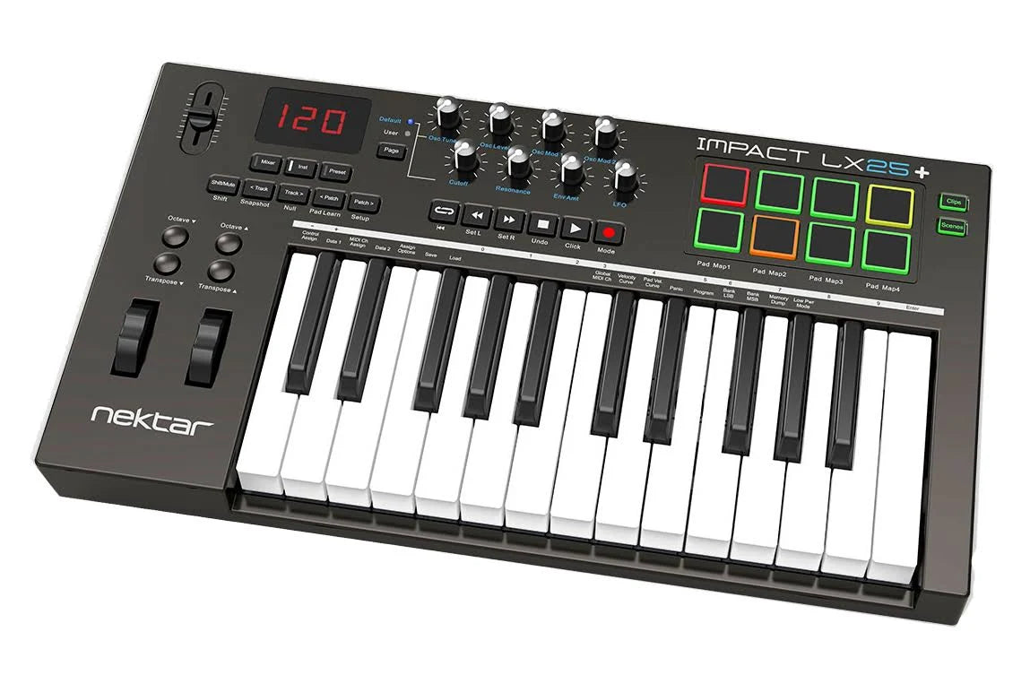 NEKTAR IMPACT LX25+ MIDI CONTROLLER KEYBOARD