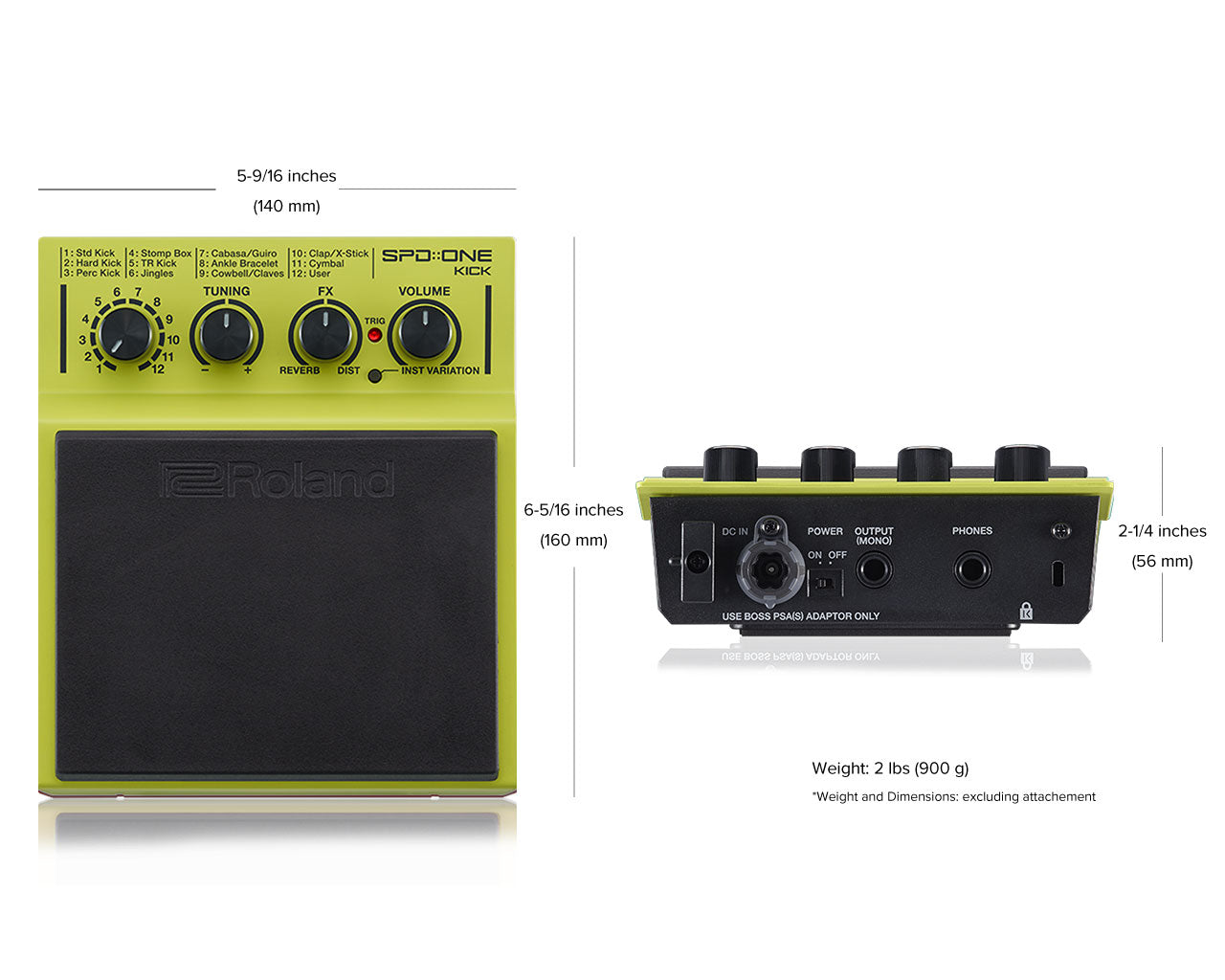 ROLAND SPD ONE KICK PERCUSSION PAD – Royelite
