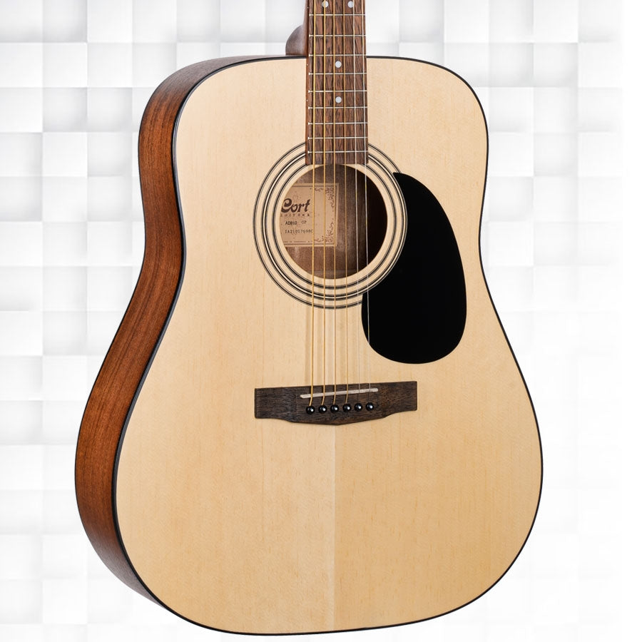 Cort AD810 OP Dreadnought Acoustic Guitar - Open Pore