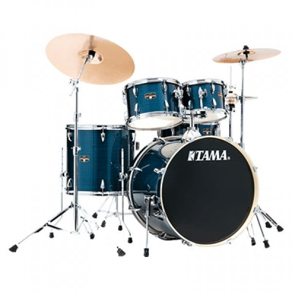 TAMA IMPERIALSTAR IE52KH6W 5-PIECE ACOUSTIC DRUM KIT - HAIRLINE BLUE