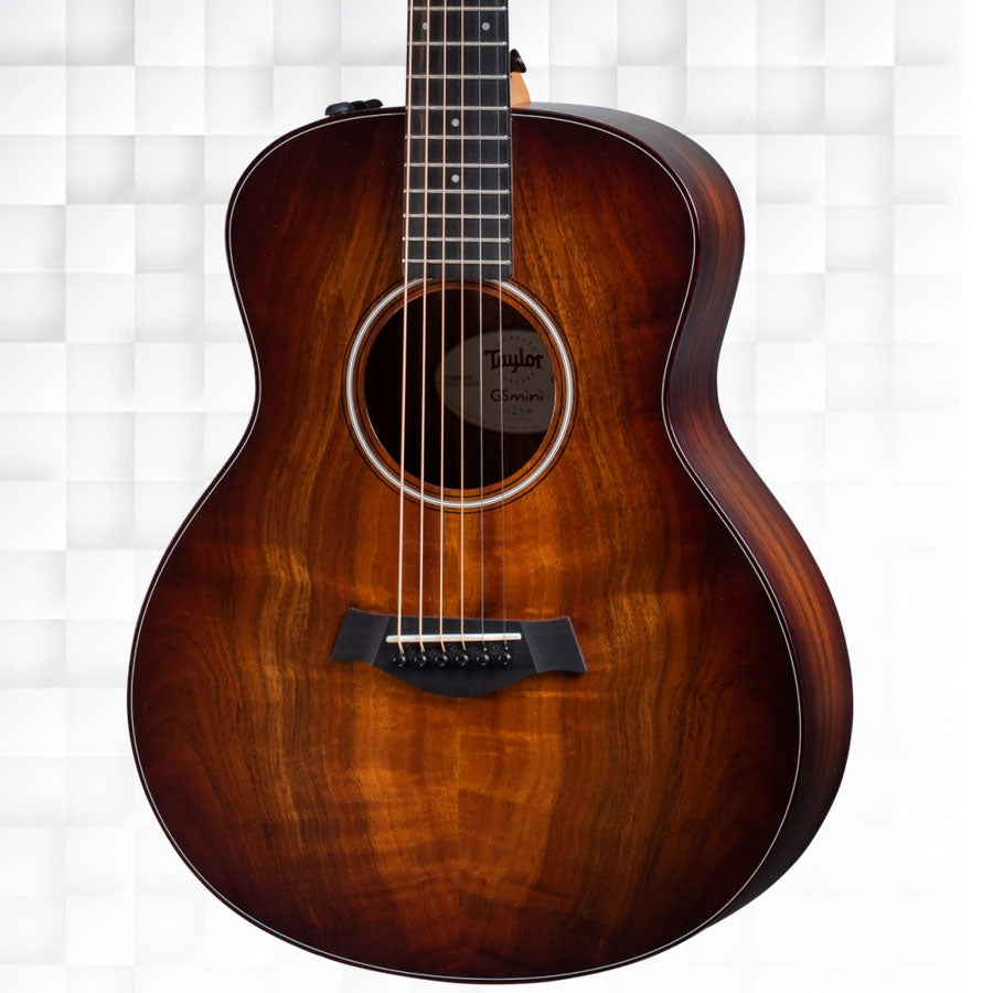 TAYLOR GS MINI-E KOA PLUS ACOUSTIC-ELECTRIC GUITAR WITH GIG-BAG