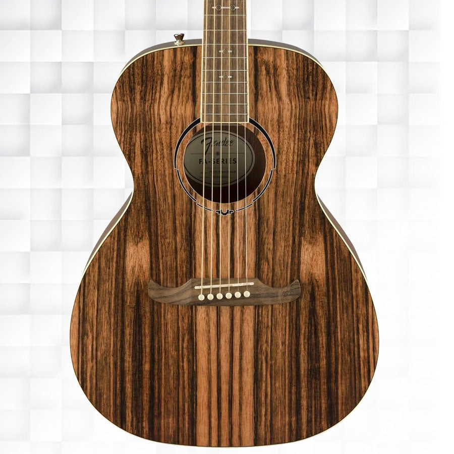 FENDER FA-235E 2019 LIMITED EDITION STRIPED EBONY TOP ELECTRO ACOUSTIC GUITAR