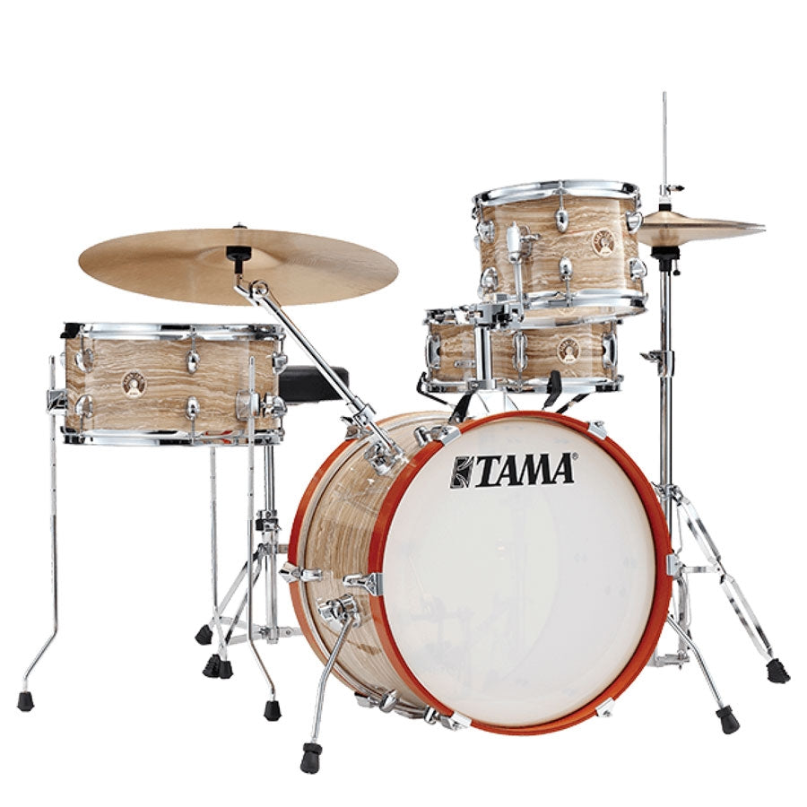 TAMA LJK48H4 CMW CLUB-JAM KIT 4-PIECES ACOUSTIC DRUM KIT - CREAM MARBLE WRAP